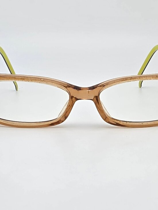 Robert Marc 136-30 Crystal Brown on Lime Green Eyeglasses Frame France 52-14-108 main image 10